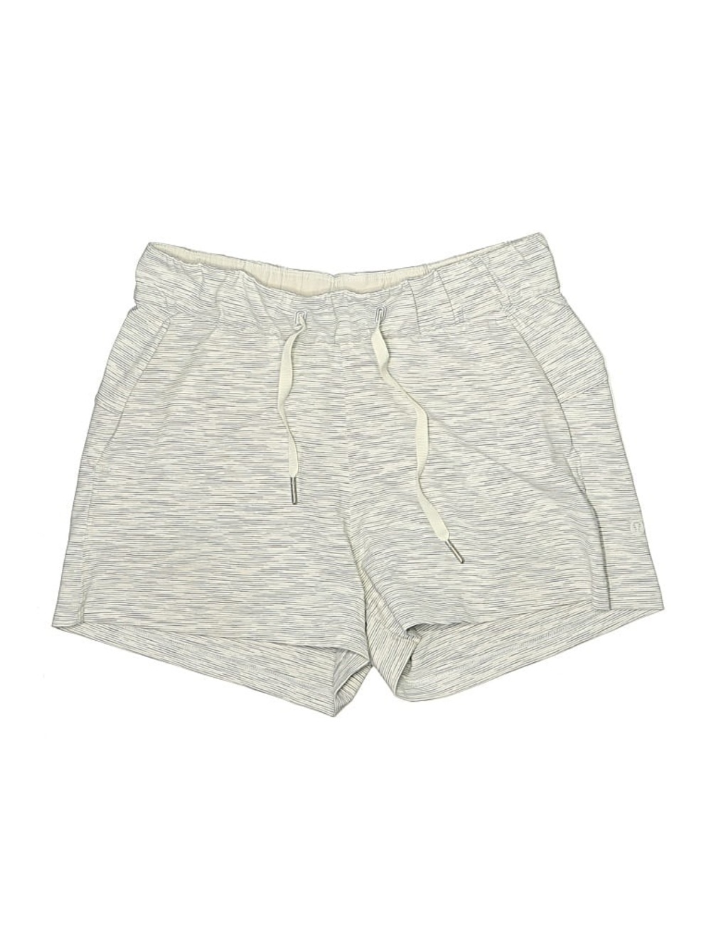 Lululemon Light Gray Women’s Comfortable Elastic-Waist Shorts